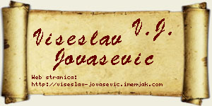 Višeslav Jovašević vizit kartica